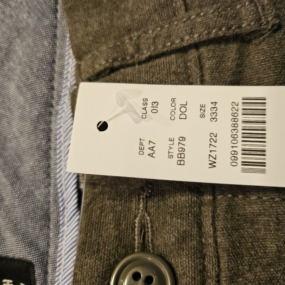 J Crew Men's 484 Slim Fit Pants - Olive, Gray, Navy. 33x34 - Picture 2 of 9